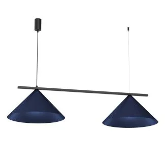 MILAGRO MLP1531 Lampa wisząca CAPITAL BLACK/NAVY BLUE 2XGX53