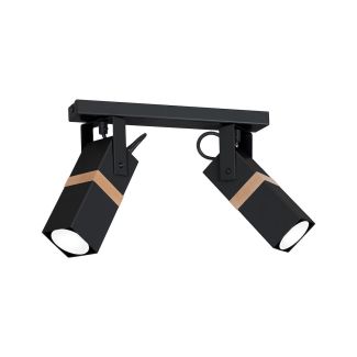 MILAGRO MLP5401 Lampa sufitowa VIDAR BLACK 2xGU10