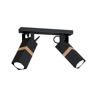 MILAGRO MLP5401 Lampa sufitowa VIDAR BLACK 2xGU10