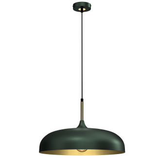 MILAGRO MLP7900 Lampa wisząca LINCOLN GREEN/GOLD 1xE27 45cm