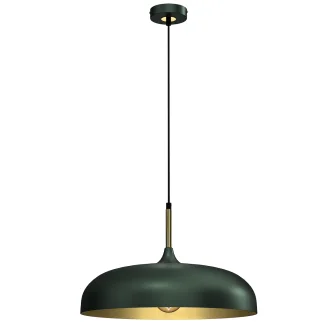 MILAGRO MLP7900 Lampa wisząca LINCOLN GREEN/GOLD 1xE27 45cm