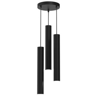 MILAGRO MLP8793 Lampa wisząca HUDSON BLACK 3xGU10