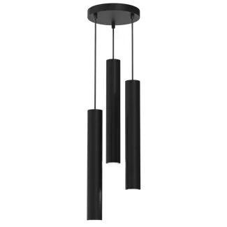 MILAGRO MLP8793 Lampa wisząca HUDSON BLACK 3xGU10