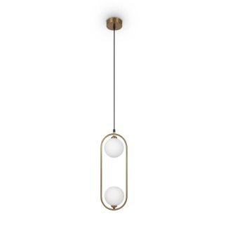 MAYTONI MOD013PL-02BS1 Ring lampa wisząca mosiądz