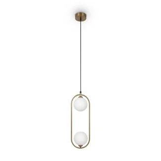 MAYTONI MOD013PL-02BS1 Ring lampa wisząca mosiądz