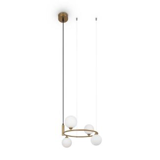 MAYTONI MOD013PL-04BS1 Ring lampa wisząca mosiądz