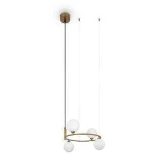 MAYTONI MOD013PL-04BS1 Ring lampa wisząca mosiądz