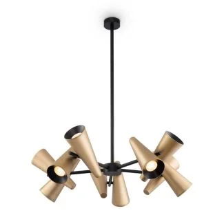 MAYTONI MOD095PL-10BS Giro lampa wisząca mosiądz