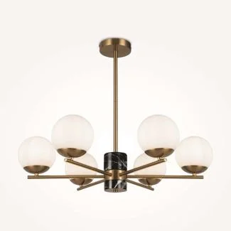 MAYTONI MOD187PL-06BS Marble lampa wisząca mosiądz