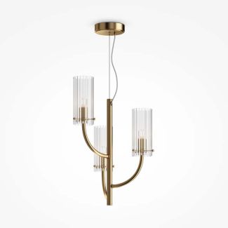 MAYTONI MOD223PL-03BS Arco lampa wisząca mosiądz