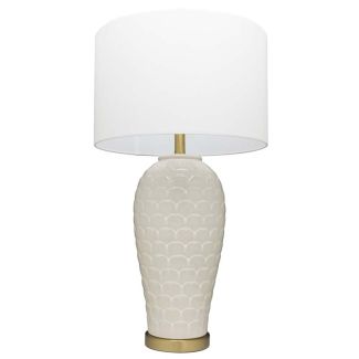 COSMOLIGHT Lampa stołowa MURCIA T01033BR-WH