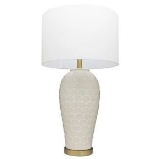 COSMOLIGHT Lampa stołowa MURCIA T01033BR-WH