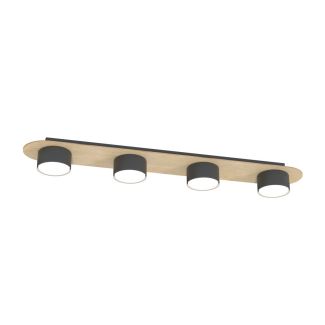 EMIBIG 1438/4 DIAZ 4 BL WOOD lampa sufitowa