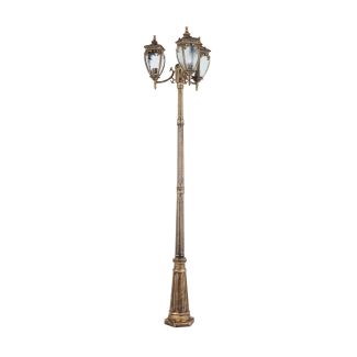 MAYTONI Fleur O414FL-03GB Lampa zewnętrzna słupek - kolor Czarny,Złoty