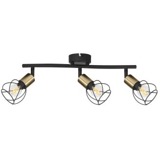 REALITY 841503-32 Mahavi lampa sufitowa czarna/złota