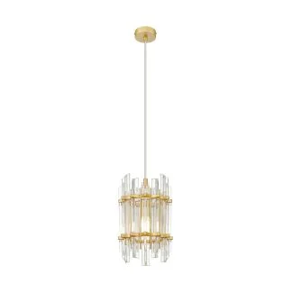 ZUMALINE P0556-01D-V7V7 ALEXANDRIA LAMPA WISZĄCA ZŁOTA/GOLD
