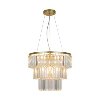 ZUMALINE P17127-4-1GD TIFANNY LAMPA WISZĄCA ZŁOTA/GOLD