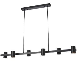 YASKR Lampa Wisząca Noe Long 6xGU10 czarna PL0111-BK