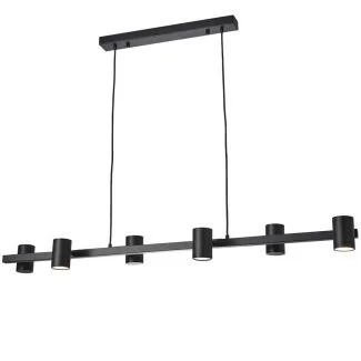 YASKR Lampa Wisząca Noe Long 6xGU10 czarna PL0111-BK