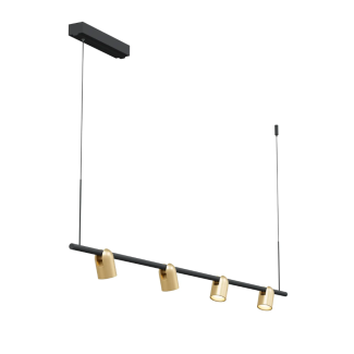 YASKR Lampa Wisząca Slide Long 1xLED szczotkowany mosiądz PL0124-BS
