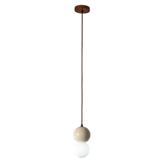 YASKR PL0135 BILO I lampa wisząca kolor drewno+ kamień