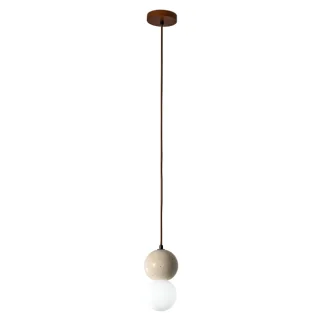 YASKR PL0135 BILO I lampa wisząca kolor drewno+ kamień