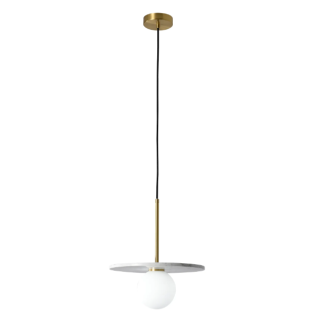 YASKR PL0136-WH BILO III lampa wisząca kolor mosiężny+ biały marmur