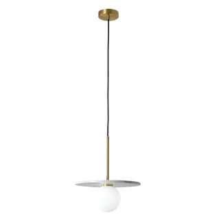 YASKR PL0136-WH BILO III lampa wisząca kolor mosiężny+ biały marmur