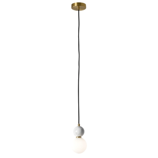 YASKR PL0137 BILO II lampa wisząca kolor mosiężny+ biały marmur