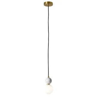 YASKR PL0137 BILO II lampa wisząca kolor mosiężny+ biały marmur