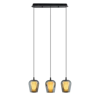 YASKR PL0141-3 KESO 3 lampa wisząca kolor czarny