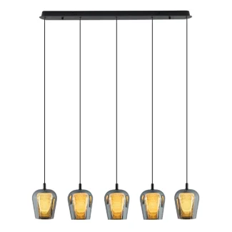 YASKR PL0141-5 KESO 5 lampa wisząca kolor czarny