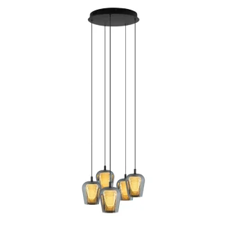 YASKR PL0142-5 KESO ROUND lampa wisząca kolor czarny