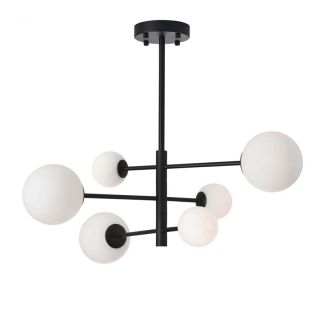 YASKR Lampa Sufitowa Bolti 6xG9 czarna PLC0103-BK