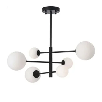 YASKR Lampa Sufitowa Bolti 6xG9 czarna PLC0103-BK