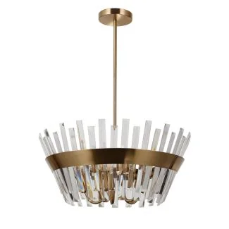 ITALUX PND-22450-5A-HBR lampa wisząca mosiądz