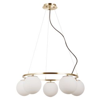 ITALUX PND-33453-5-ABR lampa wisząca brązowy