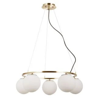 ITALUX PND-33453-5-ABR lampa wisząca brązowy