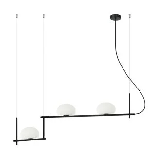 ITALUX PND-357783-BK+W lampa wisząca czarny