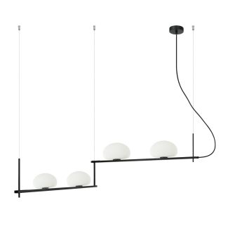 ITALUX PND-357784-BK+W lampa wisząca czarny