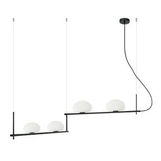 ITALUX PND-357784-BK+W lampa wisząca czarny