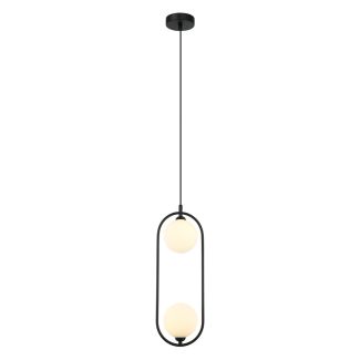 ITALUX PND-3965-2-BK lampa wisząca czarny,biały
