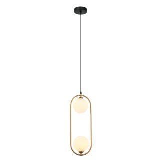 ITALUX PND-3965-2-BRO lampa wisząca brązowy,biały