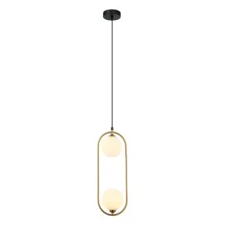 ITALUX PND-3965-2-BRO lampa wisząca brązowy,biały