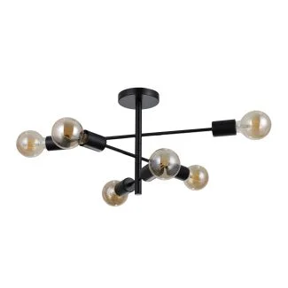 ITALUX PND-4025-6-BL lampa wisząca czarny