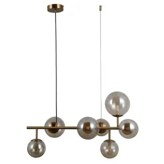 ITALUX PND-40423-7A Frontera lampa wisząca mosiądz