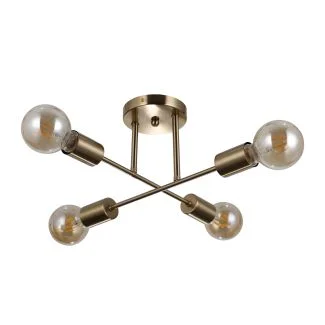 ITALUX PND-4052-4-HBR lampa wisząca mosiądz