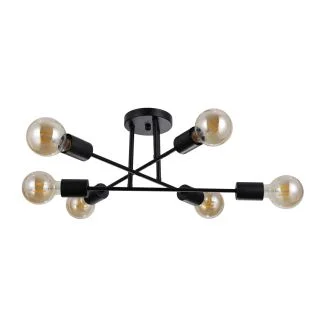 ITALUX PND-4052-6-BL lampa wisząca czarny