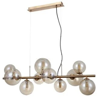 ITALUX PND-406007-10-HBR lampa wisząca mosiądz