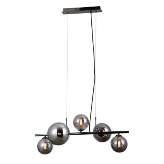 ITALUX PND-406007-5A-BCR Canello lampa wisząca czarny